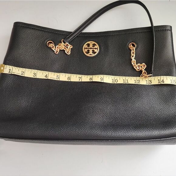 Tory Burch Carson Chain-link Leather Tote Bag - Picture 12 of 16
